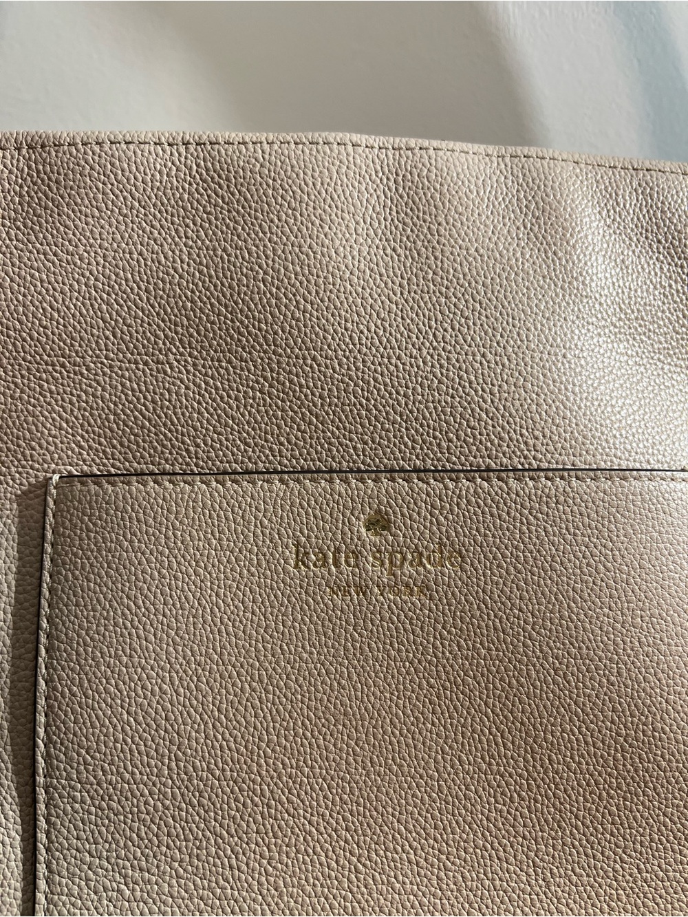 kate spade Pebbled Leather Shoulder Bag in Taupe - Picture 2 of 16